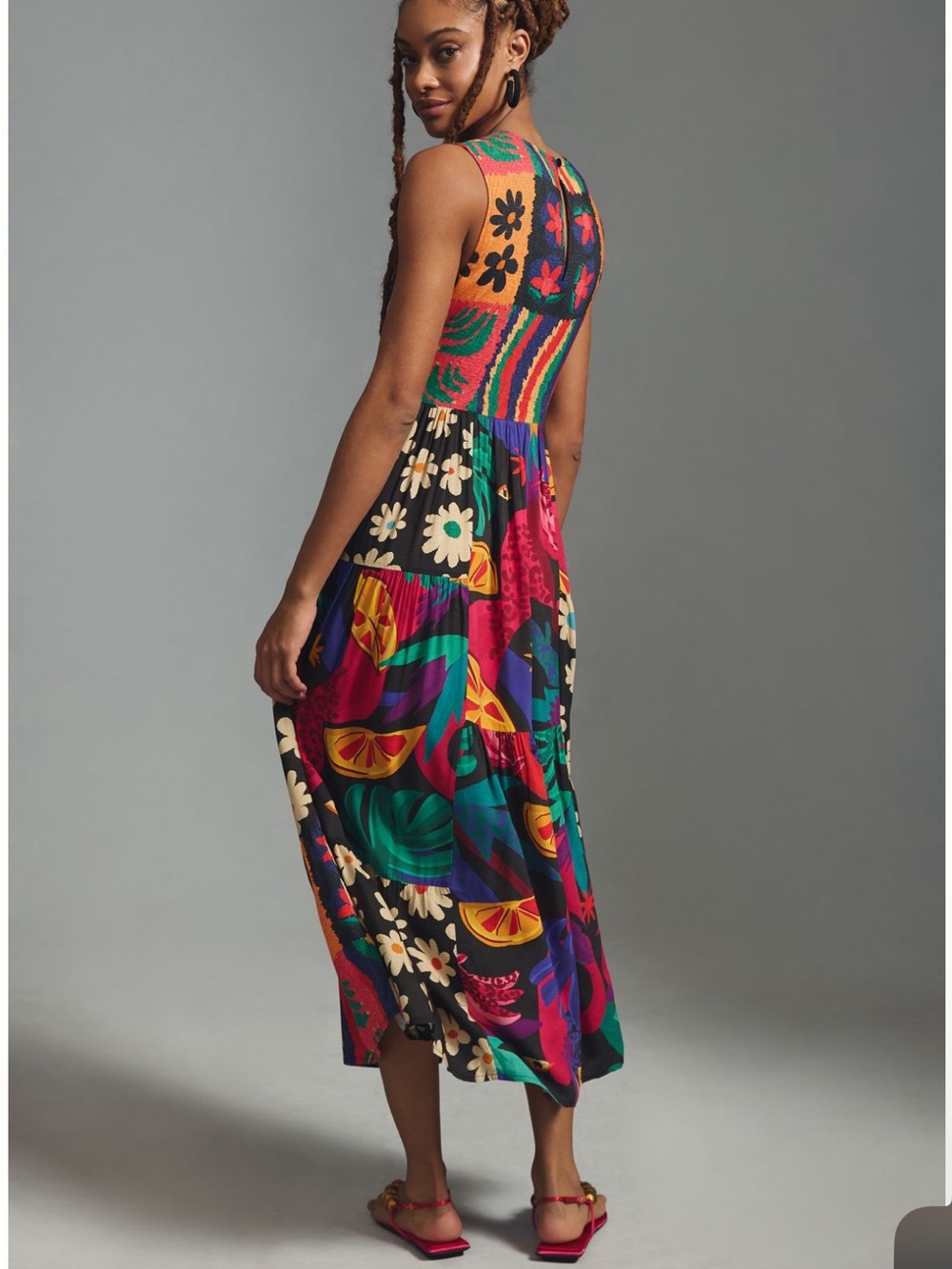 Farm Rio Pop Print A-Line Dress XL - Picture 3 of 16